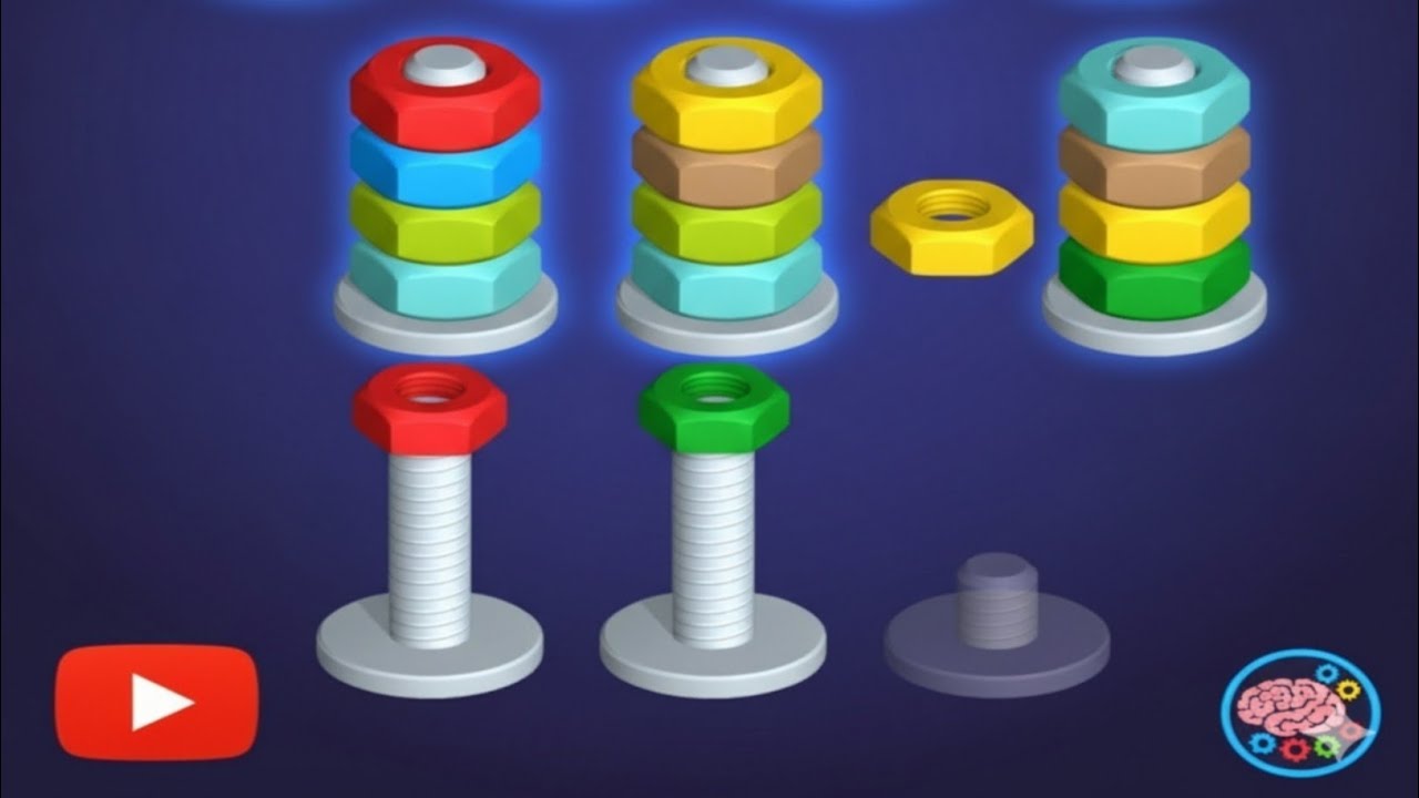 Most Satisfying Nut Sort Gameplay| MSA games official