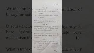 msc 1 inorganic chemistry paper #jiwajiuniversity #msc2sem #chemistryexam ‎⁨@Mitraeducationhigh8⁩ 