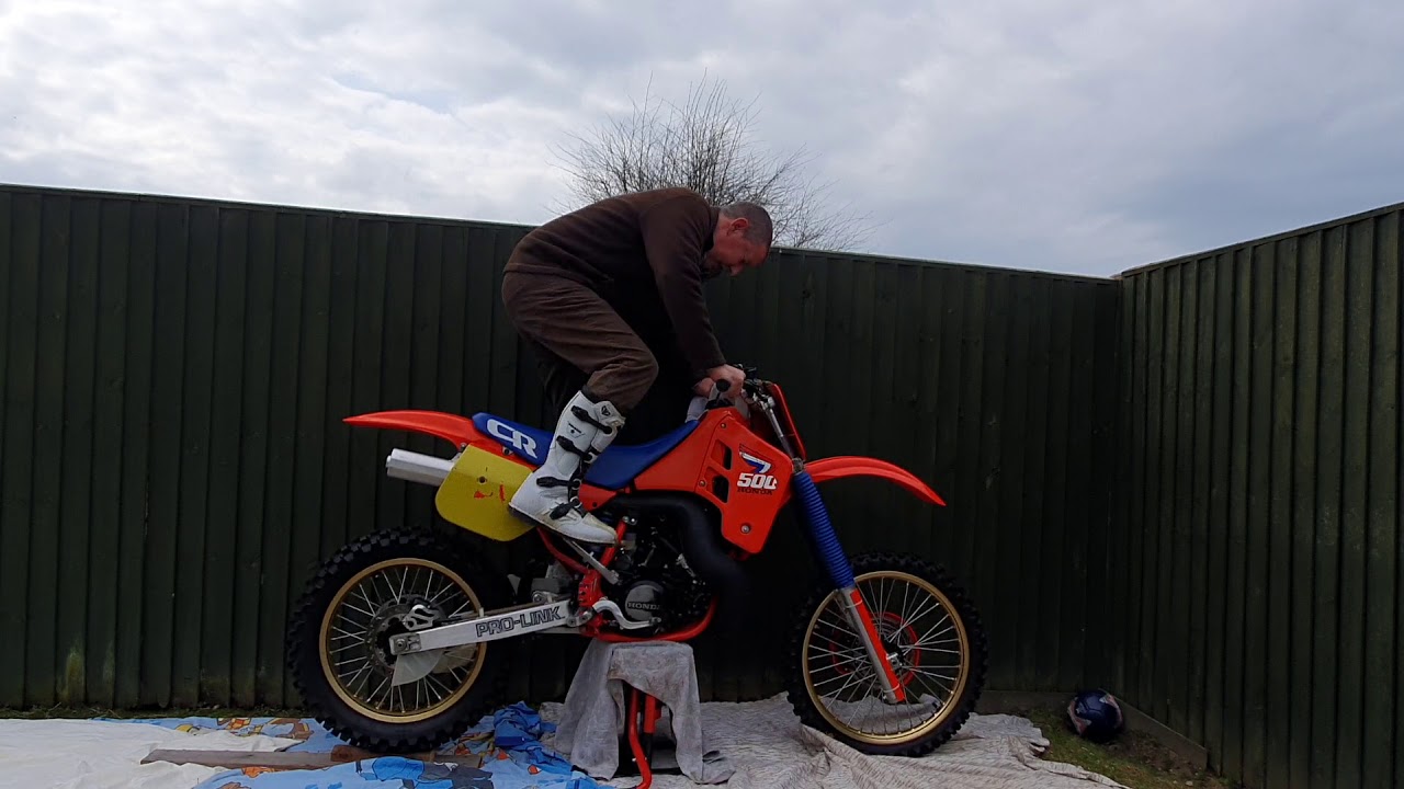 Honda CR500 1987 Cold Start