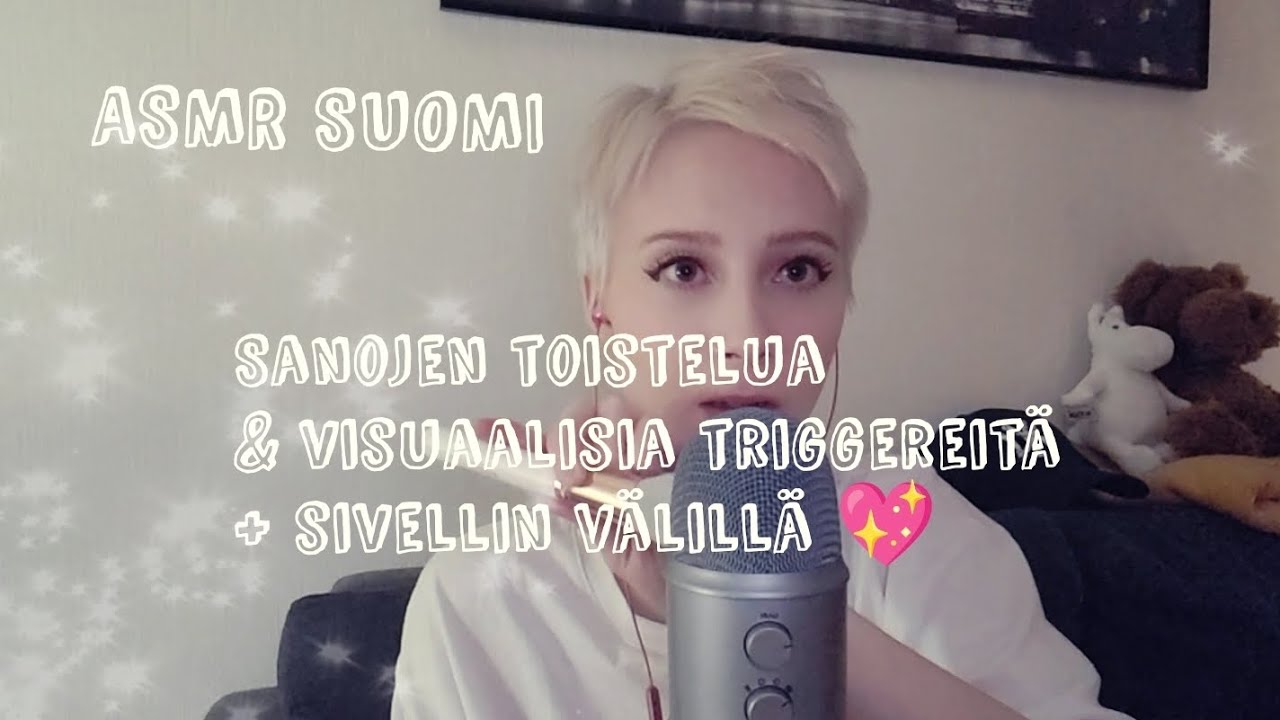 ASMR SUOMI - Sanojen toistelua & Visuaalisia triggereitä 💖