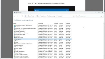 Fix Audacity Error Code 9999 in Windows