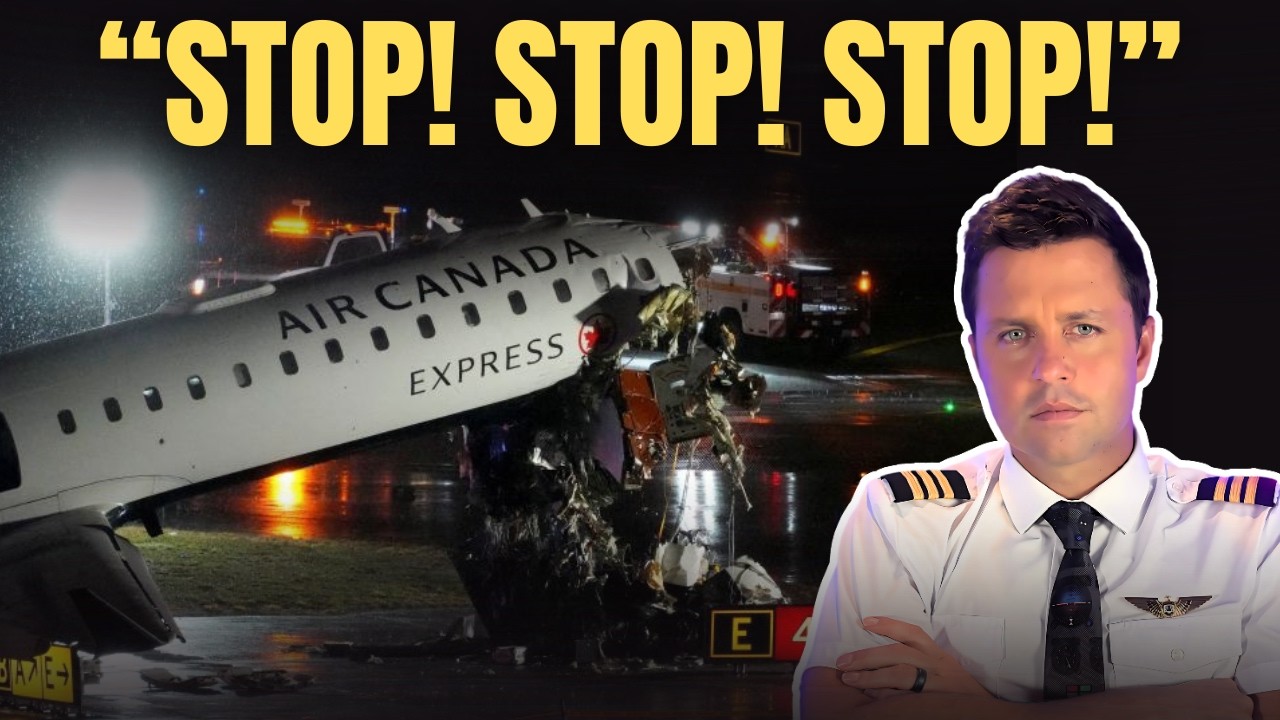 Shocking New Video: Air Canada Plane Rips Into Fire Truck on Landing – 2 Pilots Killed, Chaos & ATC