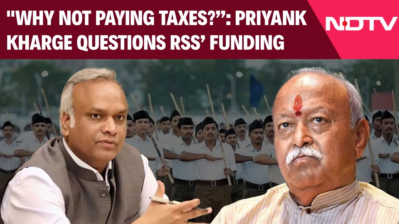 Congress Vs RSS | "Why Is RSS Not Paying Taxes? Where Is the Donation Coming From?": Priyank Kharge