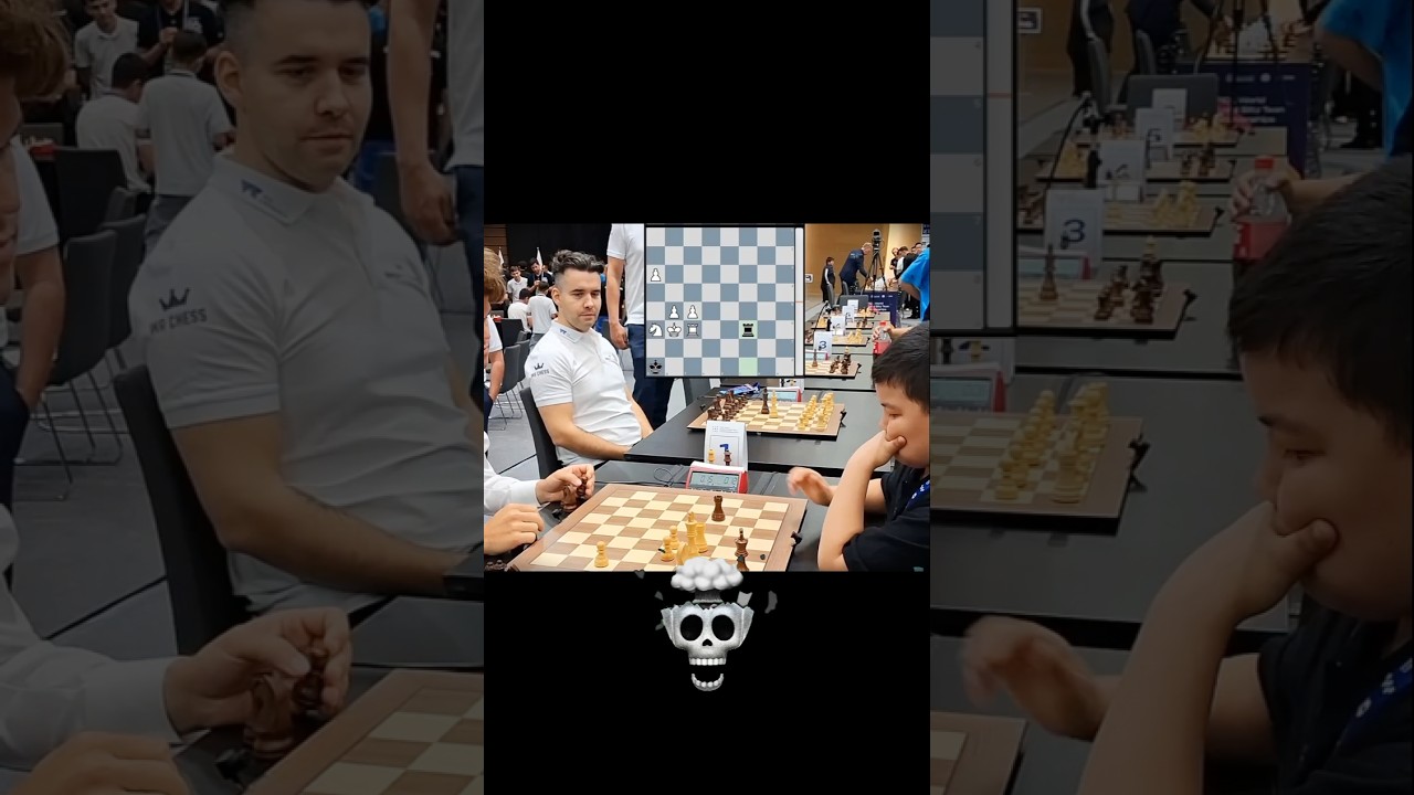 Kid Tried Stalemate Trick Against Final Boss ☠️🗿 I AAA CHESS I #shorts #magnuscarlsen #chess