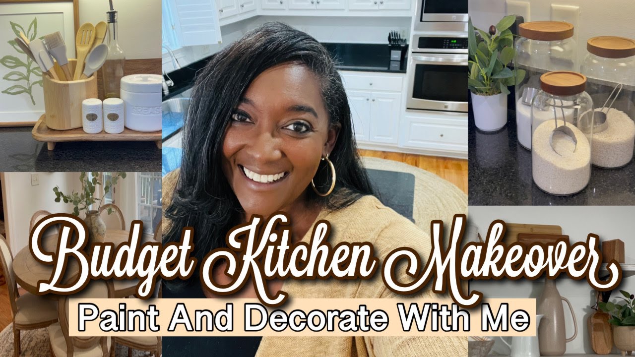 KITCHEN MAKEOVER ON A BUDGET| NEW FURNITURE| DECORATE WITH ME| DIY #kitchen #decoratewithme