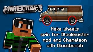 How to set Spinning wheels and make them steer for Blockbuster Mod in Minecraft