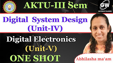 DSD/Digital Electronics I UNIT-4  I ONE SHOT I by Abhilasha Ma