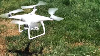Phantom 4 pro drone crash trying to heavy lift a tigercat 870 feller buncher