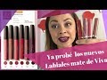 Probando los Labiales Líquidos Mate de Natura Viva