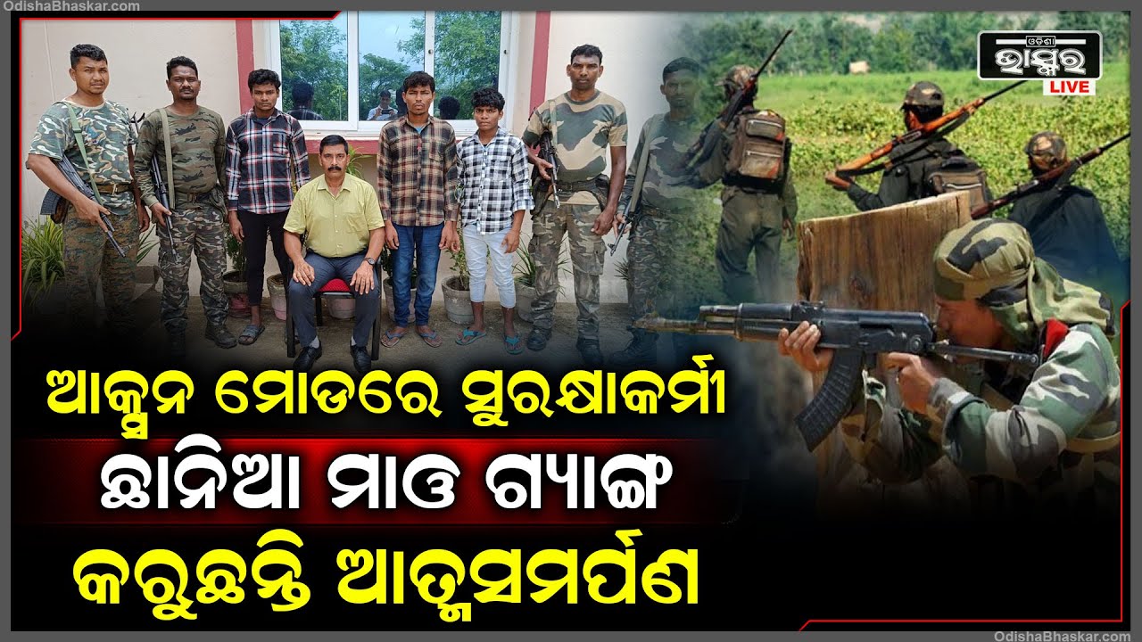 ଫୁଲ ଆକ୍ସନ ମୋଡ଼ରେ ସୁରକ୍ଷା କର୍ମୀ, ଛାନିଆ ମାଓବାଦୀ... ଭୟରେ କରୁଛନ୍ତି ଆତ୍ମସମର୍ପଣ