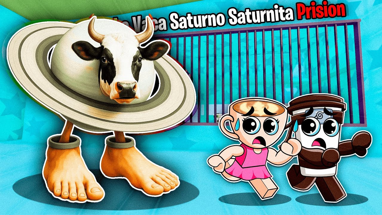 ESCAPA de la PRISION de LA VACA SATURNO SATURNITA en Roblox! ☕😱 - YouTube