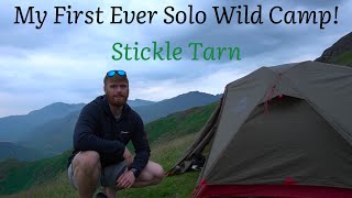 Solo Wild Camping for the First Time! | Stickle Tarn The Lake District