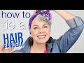 How To Tie a Glam Hair Bandeau - A lifesaver for growing out hair!