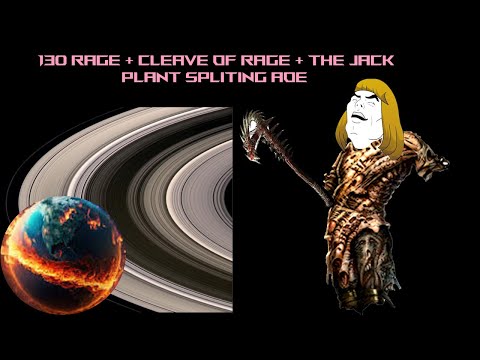 POE 3.23 ~ Cleave Of Rage + Carcass Jack + 130 Rage = AOE to Space