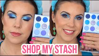 Shop my Stash 💙 Blue Eyeshadow 💙 COLOURPOP BLUE MOON Tutorial screenshot 3
