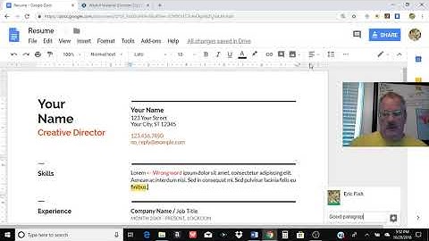 HELP YouTube Video #14: Peer Reviewing in Google Docs