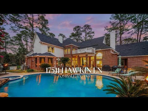 17511 Hawkin Ln, Tomball, TX home video tour