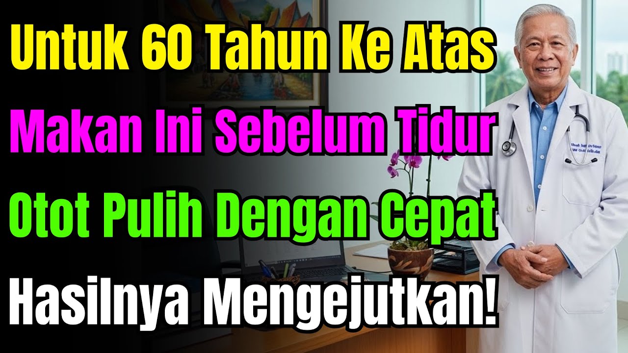 Warga Emas! Makan Ini Sebelum Tidur Elak Otot Susut. 8 Makanan Bina Otot, No.1 Paling Berkesan.