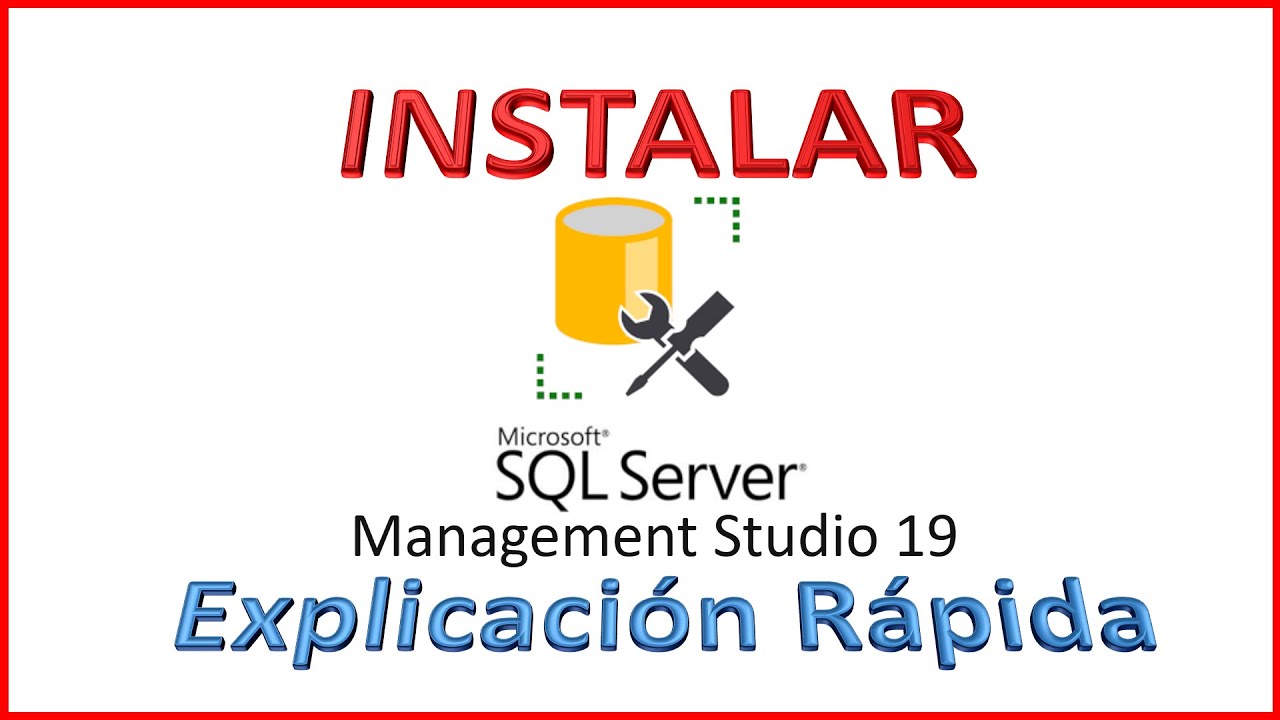 Instalar SQL Server Management Studio 19 Explicación Rápida - YouTube