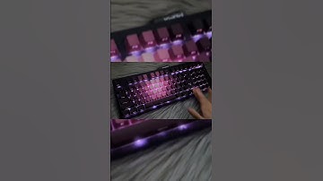 Cool keystrokes , ultimate trend!🖤💗🎮😎#keyboard #gamingkeyboard #gaming #gamingsetup