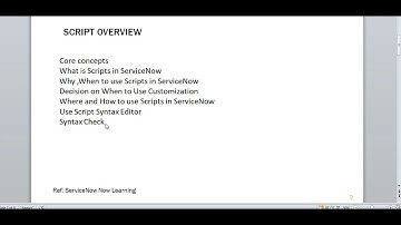 ServiceNow CAD Certification Part 2 - Script Syntax editor