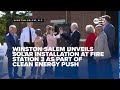 Winston-Salem unveils solar installation at Fire Station 3 as part of clean energy push
