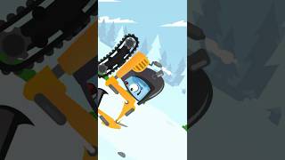 Excavator & Fire Truck Make Snowman #carsforkids #carcartoon #carshorts #excavator #firetruck #game