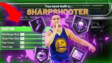 BEST KLAY THOMPSON BUILD NBA 2k20! BEST SHARPSHOOTING BUILD 2k20! BEST BUILD 2k20!