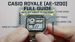 How To Set Casio Royale AE-1200WHD (Module 3299) | Full No-Fluff Guide