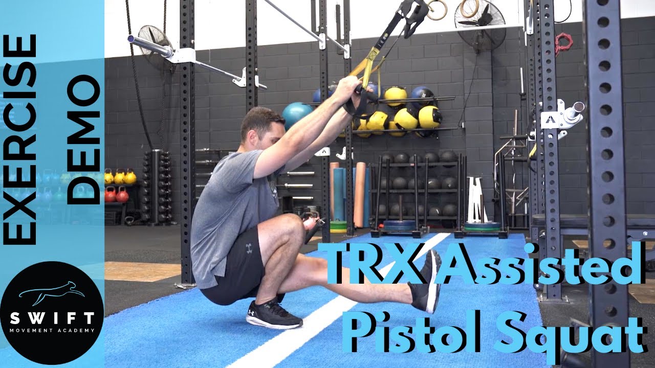 How To Do a TRX Assisted Pistol Squat - YouTube