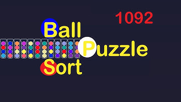 Ball Sort Puzzle Level 1092 🎯No Extra Tubes😂Game Walkthrough😘  #Stay Home And Fun Play #WithMe