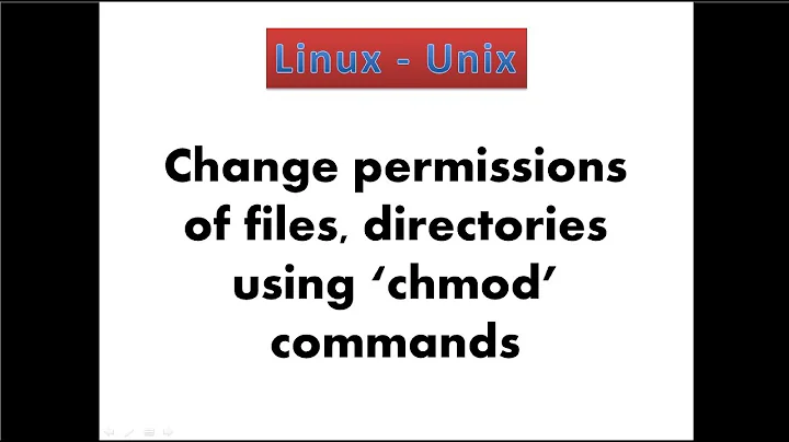 7. Linux - Change permissions of files, directories using "chmod" commands