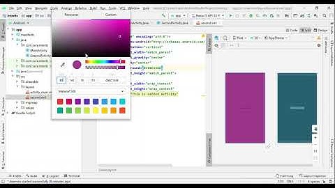 Types of Intents in android using Android Studio