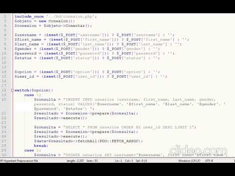 explicacion crud postgres php