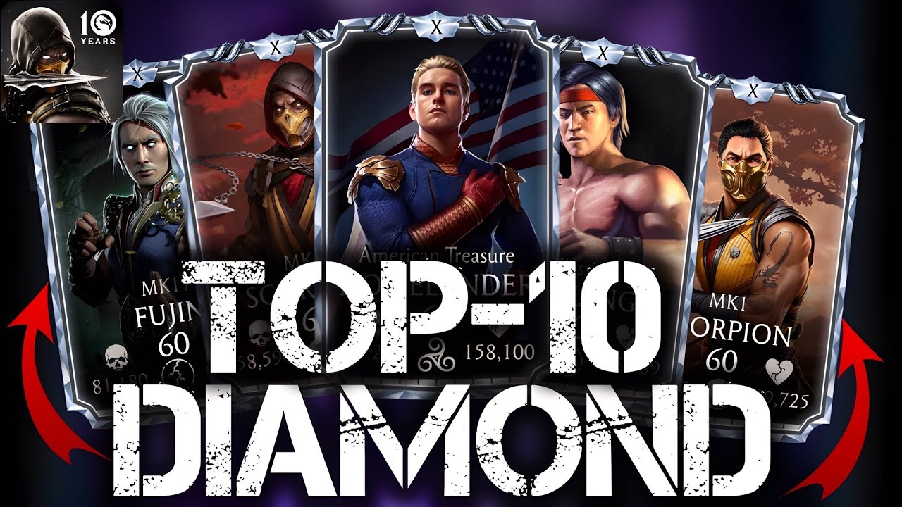 MK Mobile Top 10 Diamond Characters For Towers Bosses | Mortal Kombat