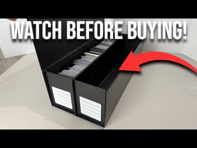 Trading Card Storage Box with Magnetic Closure for 2400+