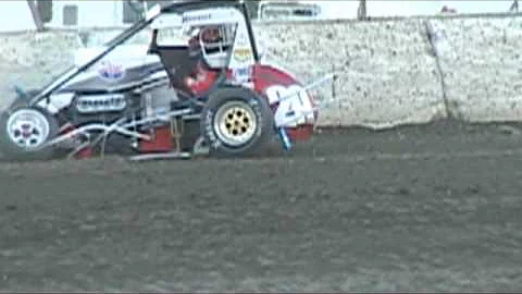 Brandon Hahn flip at Cowtown Speedwway