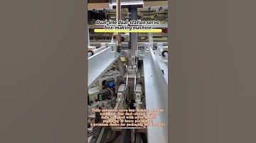 Fully automatic dual-line dual-station servo box-making machine