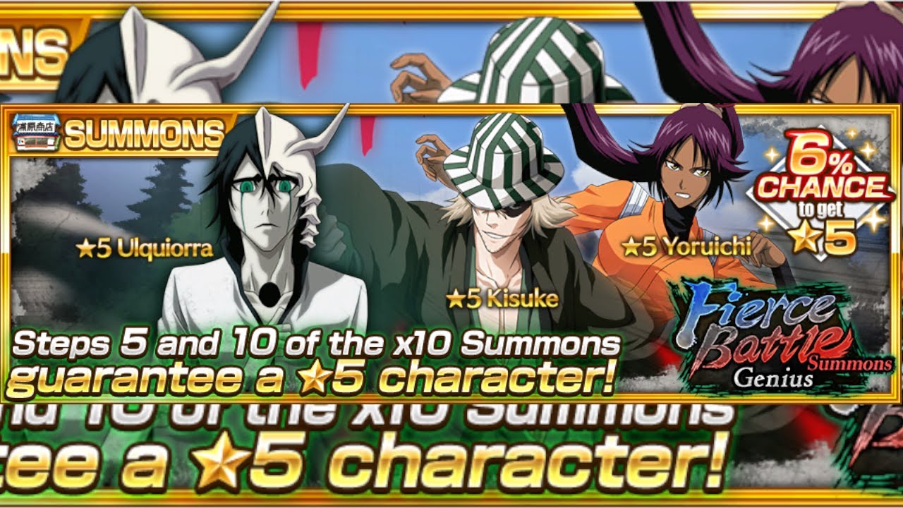 REMAKE ULQUIORRA, KISUKE e YORUICHI ! Summons Fierce Battle Genius