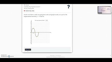 Graphing a Trig Function in Delta Math