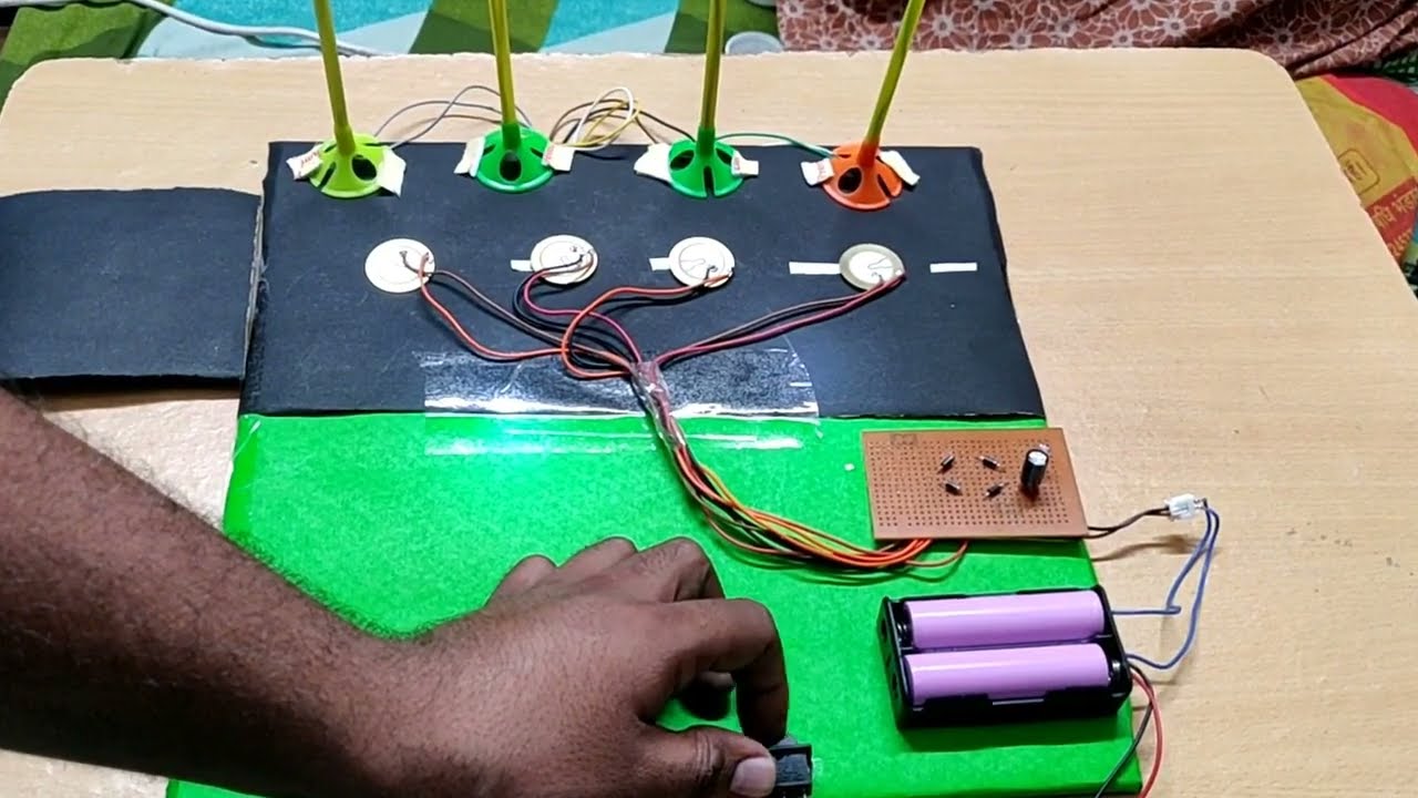 Piezoelectric Generator Science model for students | Piezo Plate Project