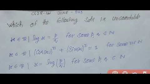 CSIR-NET 2019 question based on countability & uncountability |Real analysis question |