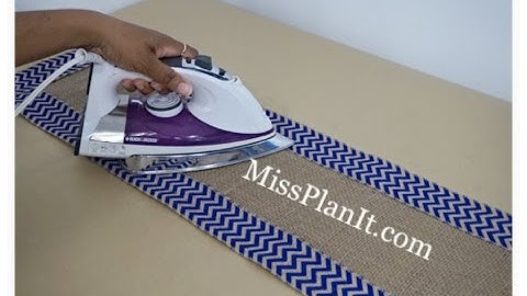 DIY: Quick Tip No Sew Table Runner! Part 3