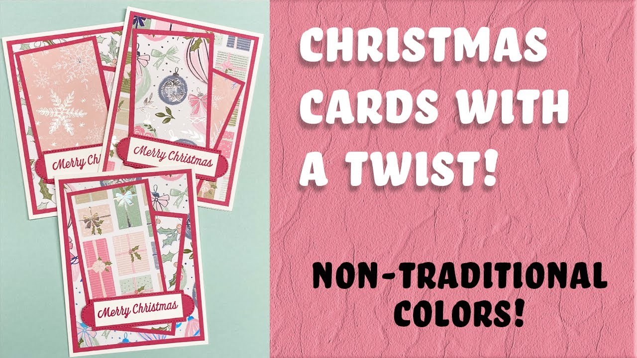 Non-Traditional Colors for Christmas Cards!