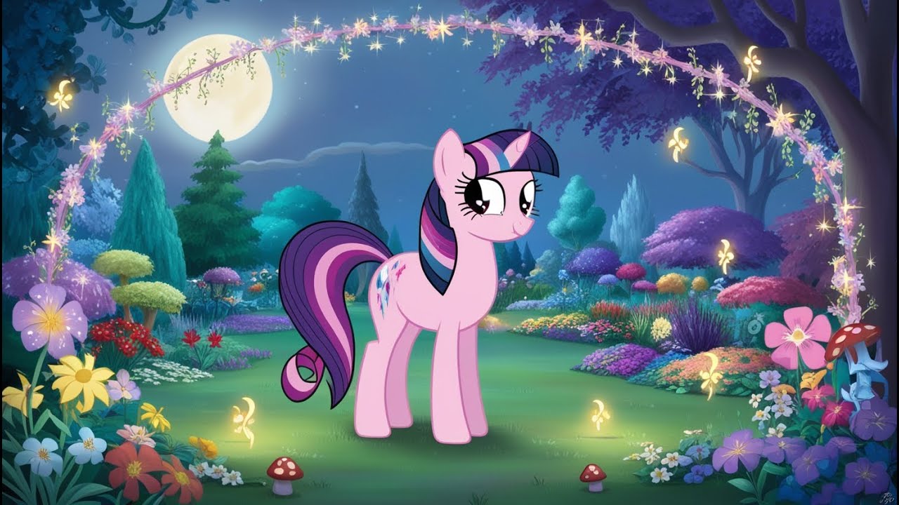 My Little Pony Bedtime Story | The Moonlit Garden Adventure - YouTube