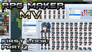 RPG Maker MV First Look 2: Character Generator and Event Searcher