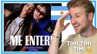 *Reacción* Tiago PZK, TINI - Me Enteré (Official Video)
