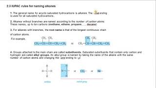 Organic Chemistry- Lecture 3 (Alkanes and Cycloalkanes-part1)