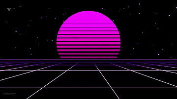 Neon Purple Grid Retrowave 80s Sci fi VJ Loop Video Background for Edits Abstract pattern 4k screens