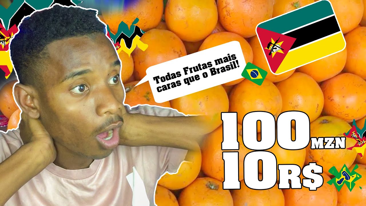 COMPRANDO FRUTAS NO MERCADO DE MOÇAMBIQUE (veja como são caras!)